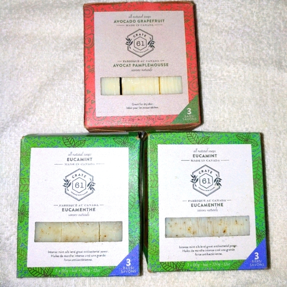 Crate 61 natural soap bars